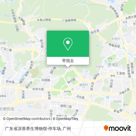 广东省凉茶养生博物馆-停车场地图