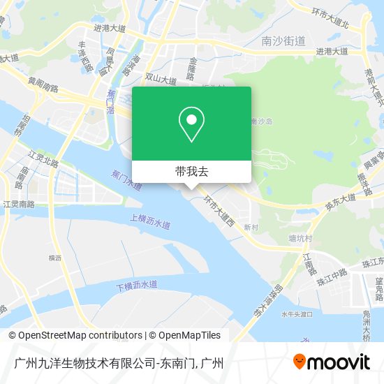 广州九洋生物技术有限公司-东南门地图