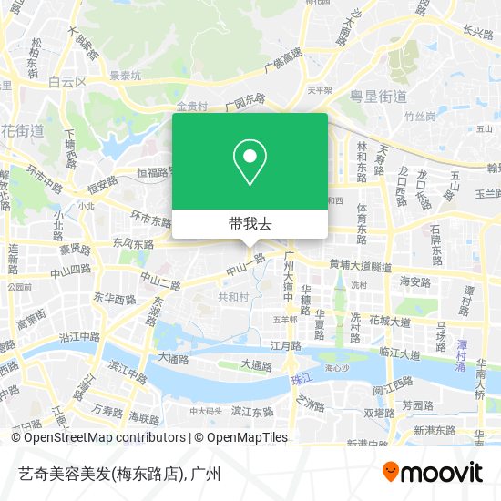 艺奇美容美发(梅东路店)地图
