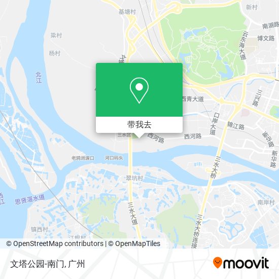 文塔公园-南门地图