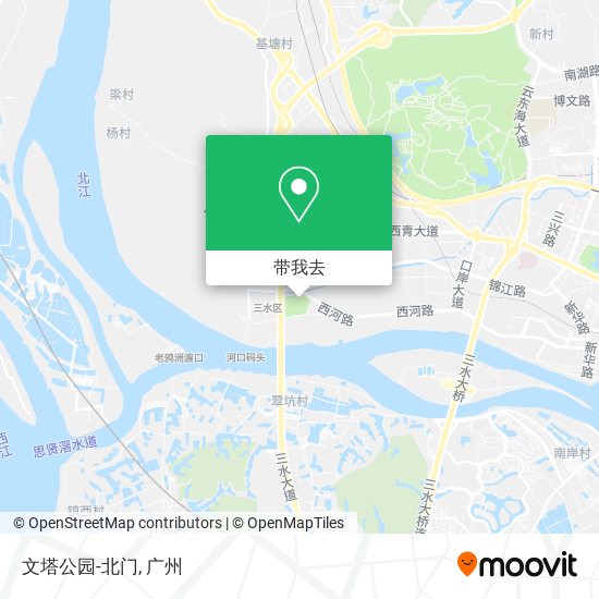 文塔公园-北门地图