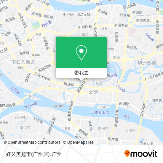 好又美超市(广州店)地图