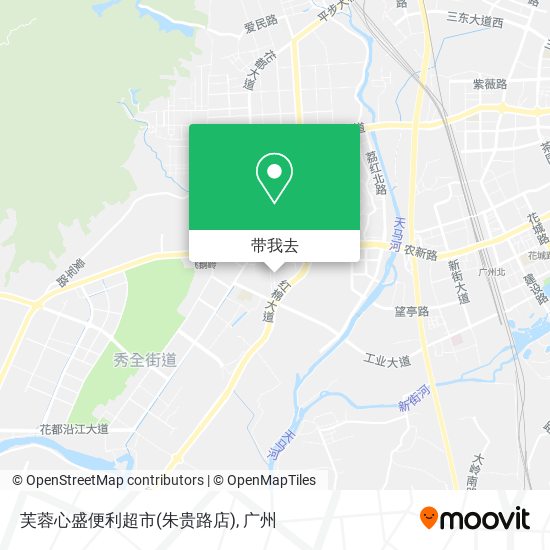 芙蓉心盛便利超市(朱贵路店)地图