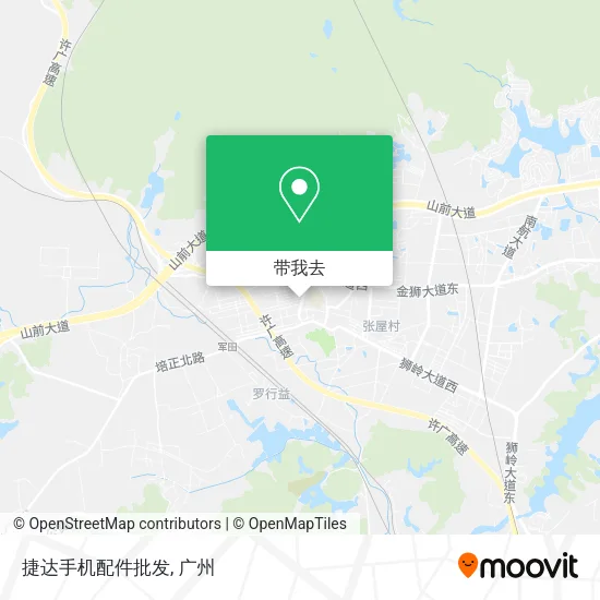 捷达手机配件批发地图