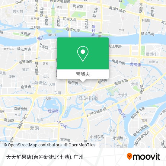 天天鲜果店(台冲新街北七巷)地图