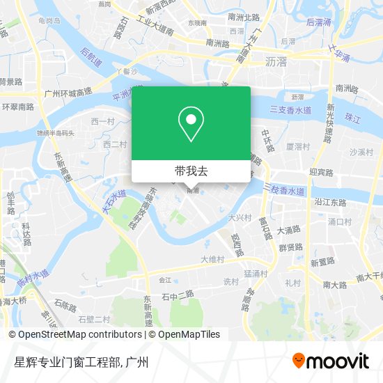 星辉专业门窗工程部地图