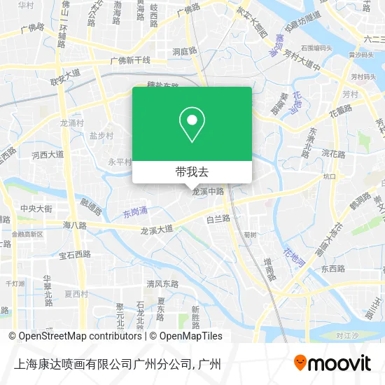上海康达喷画有限公司广州分公司地图