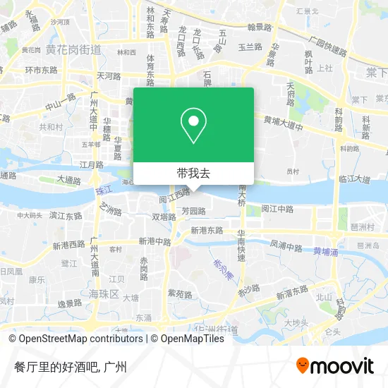 餐厅里的好酒吧地图