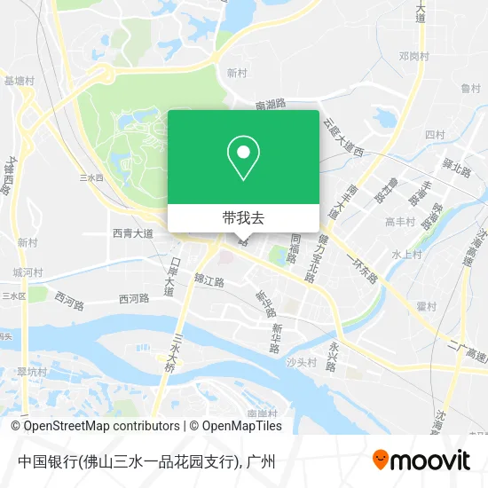 中国银行(佛山三水一品花园支行)地图
