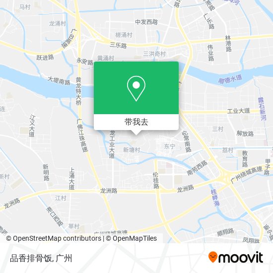 品香排骨饭地图