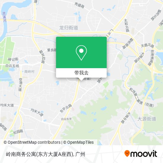 岭南商务公寓(东方大厦A座西)地图