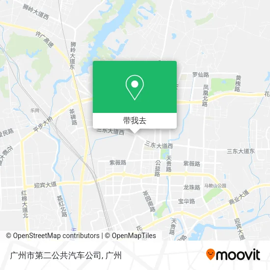 广州市第二公共汽车公司地图