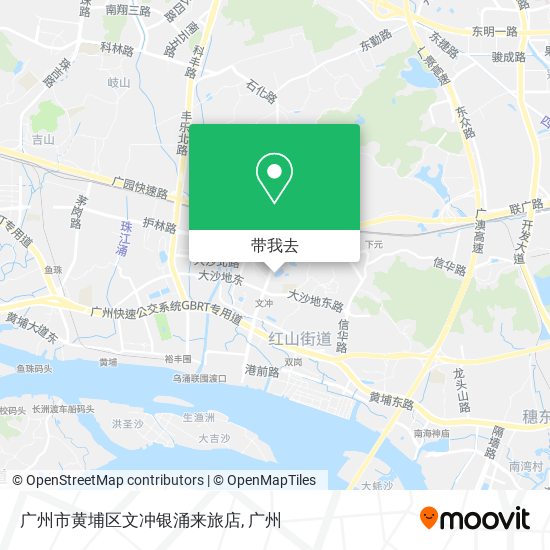 广州市黄埔区文冲银涌来旅店地图