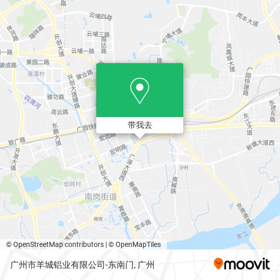 广州市羊城铝业有限公司-东南门地图