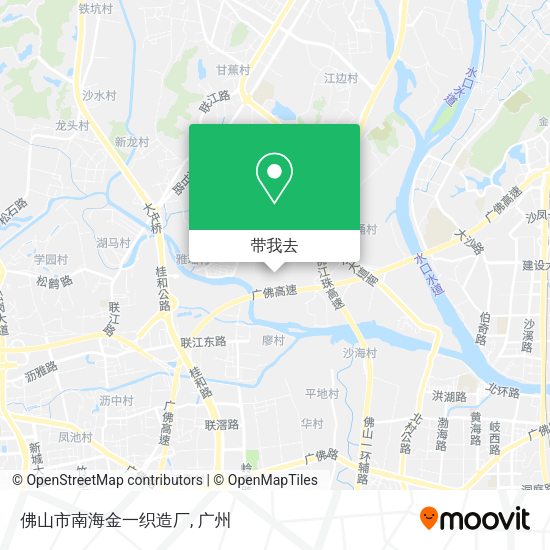佛山市南海金一织造厂地图