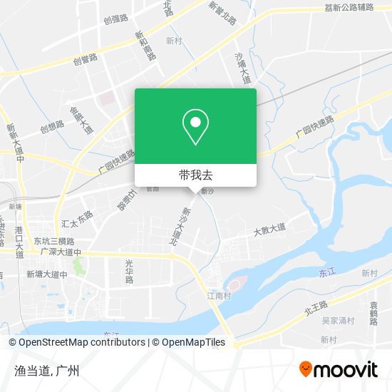 渔当道地图