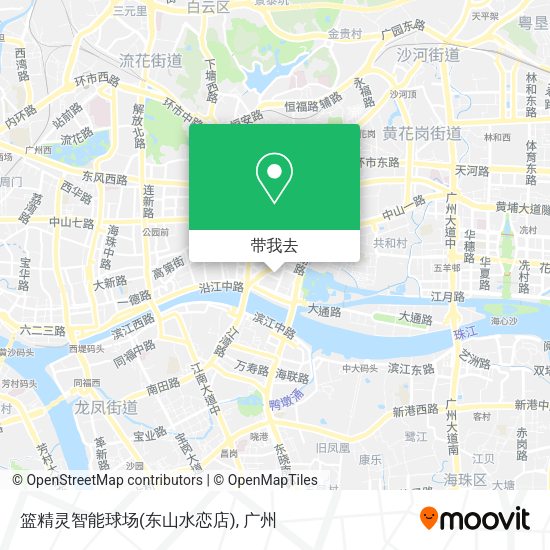 篮精灵智能球场(东山水恋店)地图