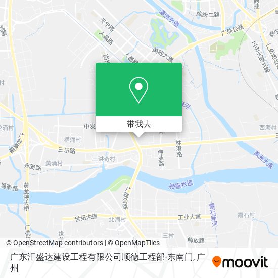 广东汇盛达建设工程有限公司顺德工程部-东南门地图