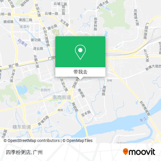 四季粉粥店地图