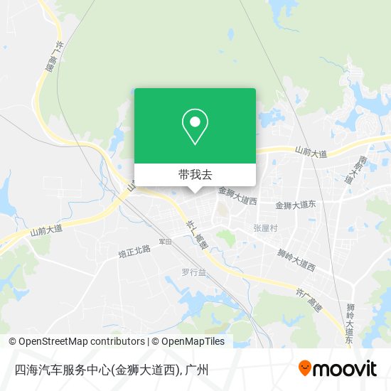 四海汽车服务中心(金狮大道西)地图