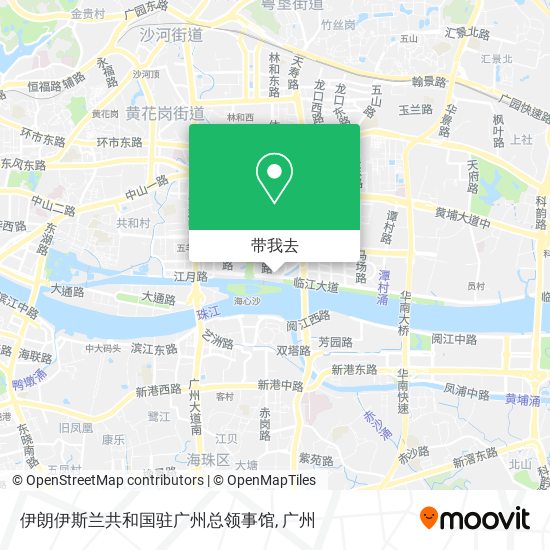 伊朗伊斯兰共和国驻广州总领事馆地图