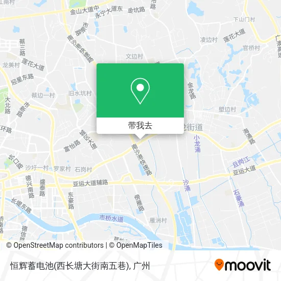 恒辉蓄电池(西长塘大街南五巷)地图