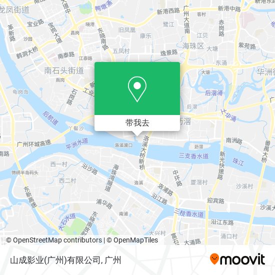 山成影业(广州)有限公司地图