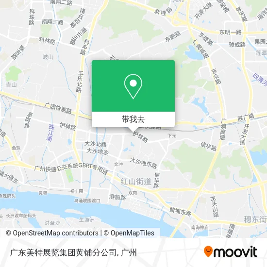广东美特展览集团黄铺分公司地图