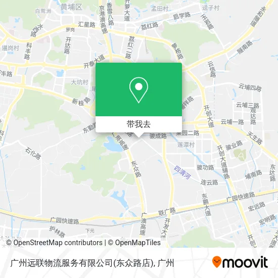 广州远联物流服务有限公司(东众路店)地图