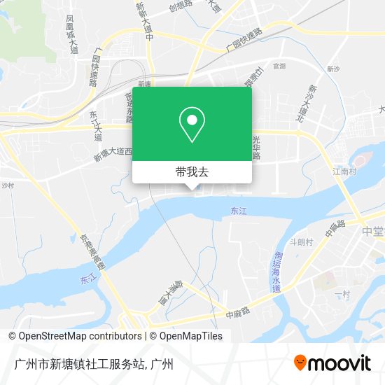广州市新塘镇社工服务站地图
