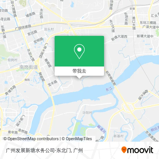 广州发展新塘水务公司-东北门地图