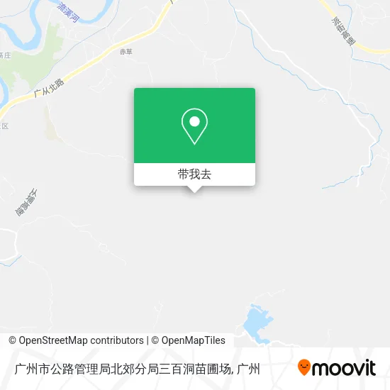 广州市公路管理局北郊分局三百洞苗圃场地图