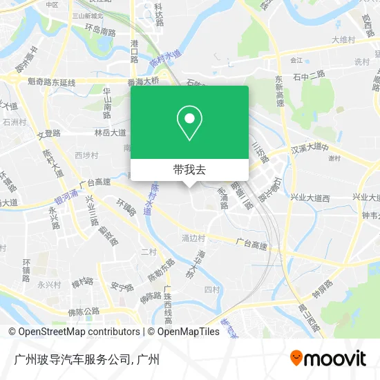 广州玻导汽车服务公司地图