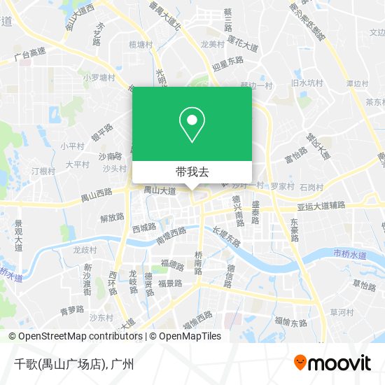 千歌(禺山广场店)地图