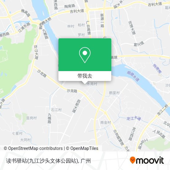 读书驿站(九江沙头文体公园站)地图