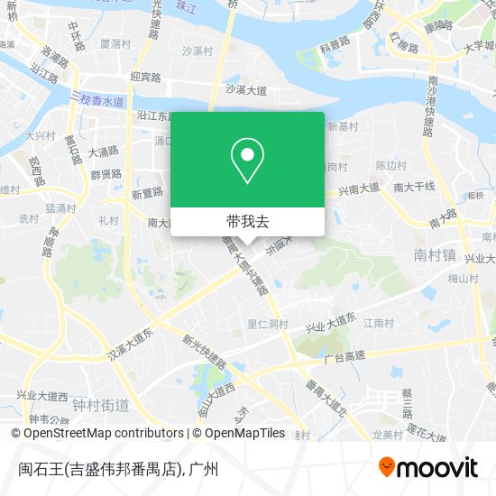 闽石王(吉盛伟邦番禺店)地图