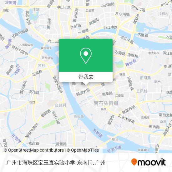 广州市海珠区宝玉直实验小学-东南门地图