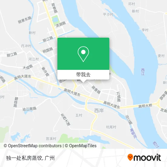 独一处私房蒸饺地图
