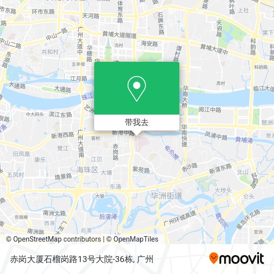 赤岗大厦石榴岗路13号大院-36栋地图