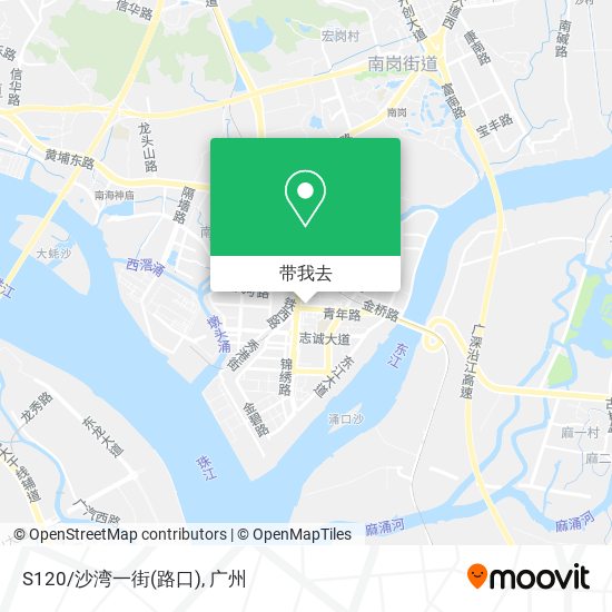 S120/沙湾一街(路口)地图