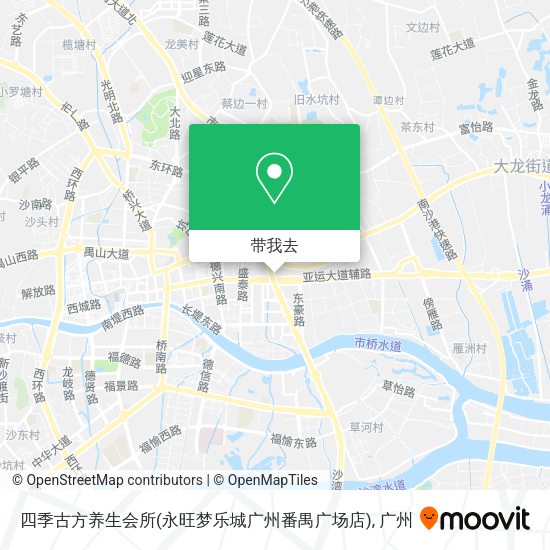 四季古方养生会所(永旺梦乐城广州番禺广场店)地图