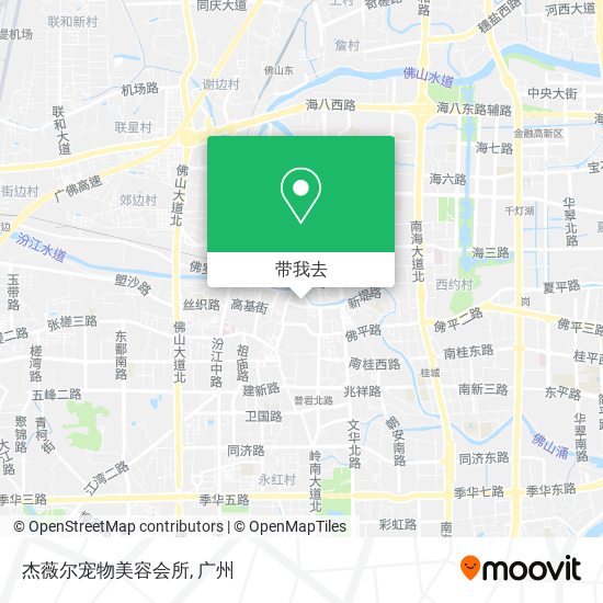 杰薇尔宠物美容会所地图