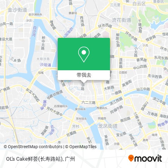 OL’s Cake鲜荟(长寿路站)地图