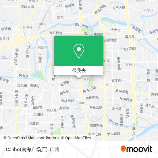 Canbo(南海广场店)地图