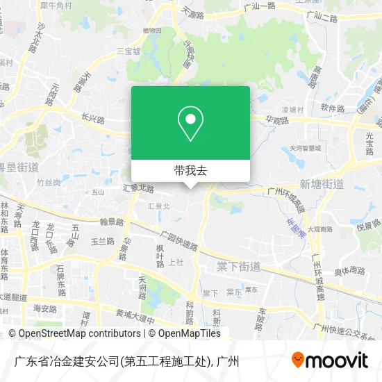 广东省冶金建安公司(第五工程施工处)地图