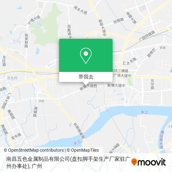 南昌五色金属制品有限公司(盘扣脚手架生产厂家驻广州办事处)地图