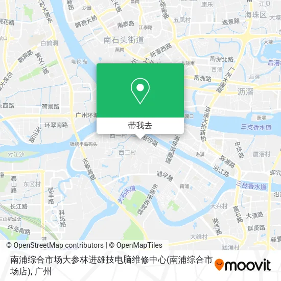 南浦综合市场大参林进雄技电脑维修中心(南浦综合市场店)地图