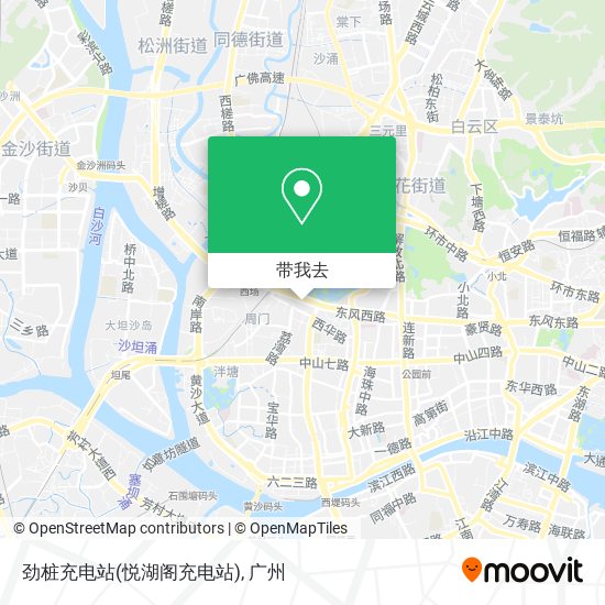 劲桩充电站(悦湖阁充电站)地图