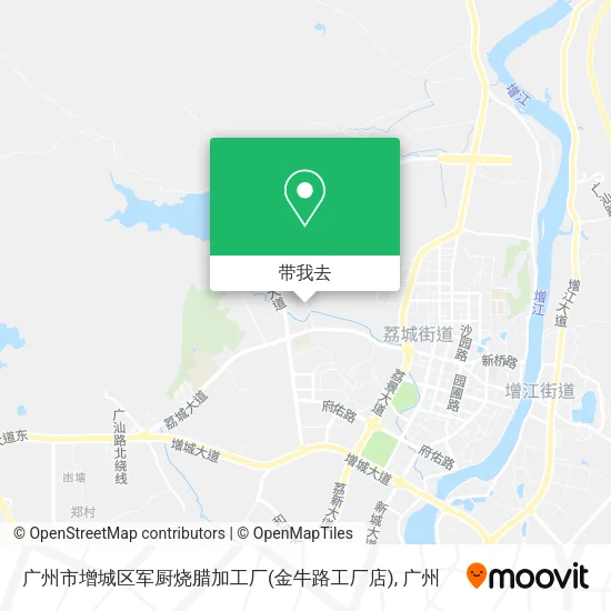 广州市增城区军厨烧腊加工厂(金牛路工厂店)地图