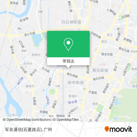 军良通信(石夏路店)地图